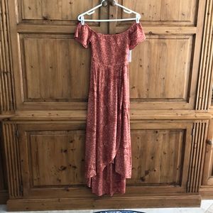 O’Neill off the shoulder maxi dress